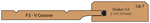 Allstyle Cabinet Doors: Cutaway of Mission Cabinet Door